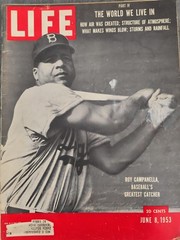 1953 LIFE MAGAZINE ROY CAMPANELLA ON COVER BROOKLYN DODGERS GREATEST CATCHER