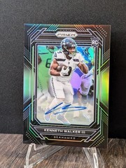 2022 Panini Chronicles Prizm Black Kenneth Walker III RC Auto PB-19 Seahawks MVP