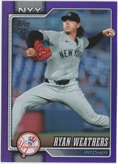 Ryan Weathers 2026 TOPPS SERIES 2 BASEBALL /250 Purple Rainbow Foil #634 Yankees
