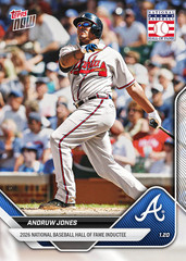 2025 Topps Now Offseason OS-16 Andruw Jones Atlanta Braves HOF Inductee