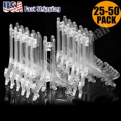 3″ 25-50PCS Card Stand Trading Card Stands Baseball Display Stand Holder US SHIP