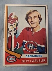 Guy LaFleur CANADIENS 1974-75 Topps #232