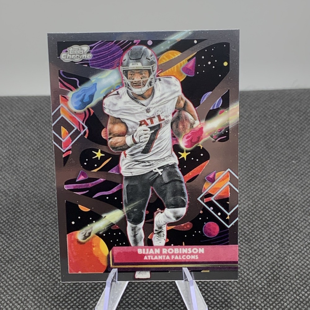 2025 Topps Cosmic Chrome Base Set Bijan Robinson #4 Atlanta Falcons NFL Card