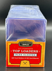 Cardboard Gold 100 Count 35pt. Top Loaders Plus 100 Count Penny Sleeves