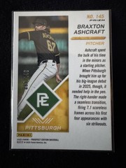 2025 Panini Prospect Edition – Braxton Ashcraft #145 Blue /149 (RC)