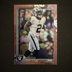 2025 Topps Chrome – Rookies Ashton Jeanty #322 Leather Refractor (RC) Pigskin
