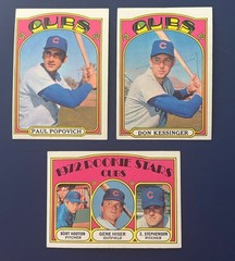 1972 Topps Paul Popovich 512-Don Kessinger 145 & Cubs Rookie Stars 61 EX-NM Cubs