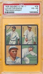 1935 Goudey 4-in-1 – 7B Lucas/Thevenow/Traynor/Wright – PSA 4