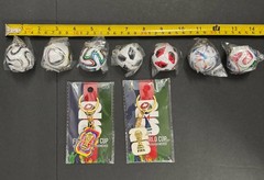 FIFA Mini Soccer Ball Keychain Set Plus 2026 Key Chains– 9 Pack – World Cup