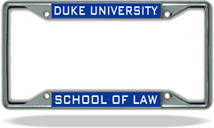 Duke LAW License Plate Frame