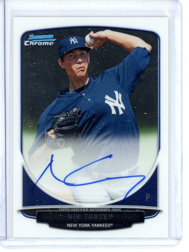 Nik Turley Prospects Autographs 2013 Bowman Chrome #BCA-NT