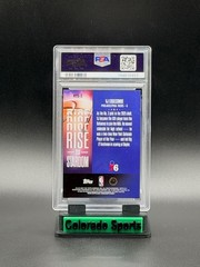 VJ EDGECOMBE 2025-26 Topps Rise to Stardom Black Rainbow RC 05/10 PSA 8 NM-MT