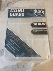 Crystal Clear 9-Pocket Card Pages, 70 Count – No PVC- Acid-Free -Holds 630 Cards