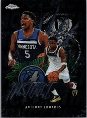 2025-26 Topps Chrome # INS-7 Anthony Edwards Instinct