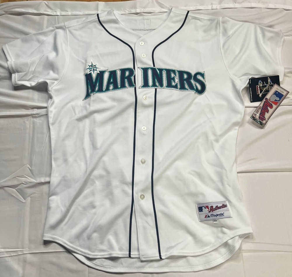 NWT ICHIRO SUZUKI SEATTLE MARINERS AUTHENTIC MLB JERSEY SIZE 48!!