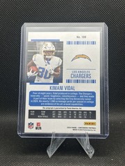 Kimani Vidal 2024 Contenders, 188, Rookie Ticket Green Sunburst Autograph