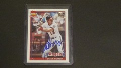 1991 LANCE PARRISH PERSONALLY AUTOGRAPHED TOPPS DESERT SHIELD * DETROIT TIGERS