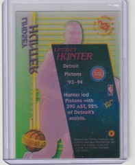 1994-95 Stadium Club #8 Lindsey Hunter Clear Cut