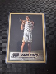 Zach Edey Autographed Purdue Promotional 5×7 Oversized Card Rare