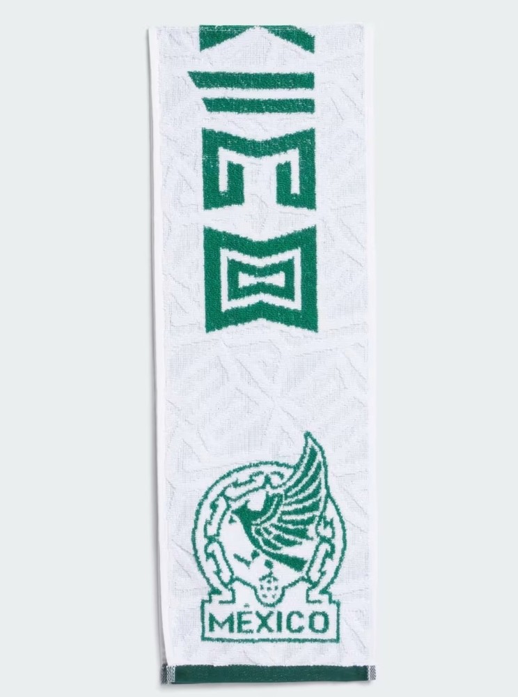 Adidas Mexico National Team Towel – White-Green 2026 100% Cotton NWT