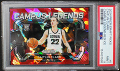 🌟 CAITLIN CLARK 2024 Panini PRIZM DP WNBA Campus Legends RED ICE RC #5 – PSA 9