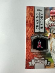 Mike Trout Topps Chasing History Box Score Bonanza #CH-64 Angels