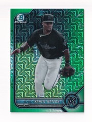 2022 Bowman Chrome Prospects Green Mojo #BCP-211 Kahlil Watson SN08/ 99