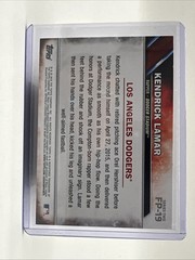 Topps Chrome First Pitch Kendrick Lamar Los Angeles Dodgers FP-19 Insert 2015