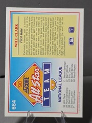 1991 Score – Will Clark #664