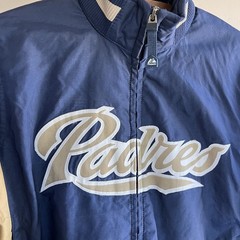 2000s Vintage Majestic San Diego Padres Kids Jacket Size Small 6-7 7-8 Baseball
