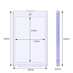 35-360PT Magnetic Trading Sports Card Holders Protector One-Touch Display Case