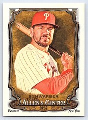 KYLE SCHWARBER PHILLIES 2024 TOPPS ALLEN & GINTER HIGH # SP #306