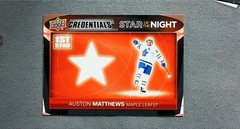 2021-22 Upper Deck Credentials 1st Star of the Night #1S-4 Auston Matthews