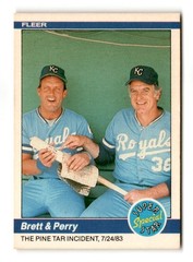 1984 Fleer #638 George Brett / Gaylord Perry
