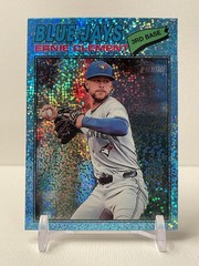 Ernie Clement 2026 Topps Heritage – Chrome Light Blue Sparkle #21 – SHORT PRINT