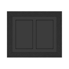 2-Grids Wall Mounting Graded Trading Card Frame for Hockey Baseball Football