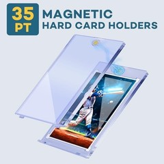 ZENOWICK 128ct Magnetic Card Holders for Trading Cards, UV Protection