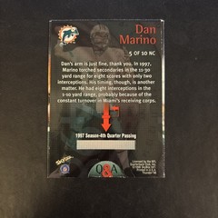 1998 Skybox Thunder Number Crunchers #5 Dan Marino
