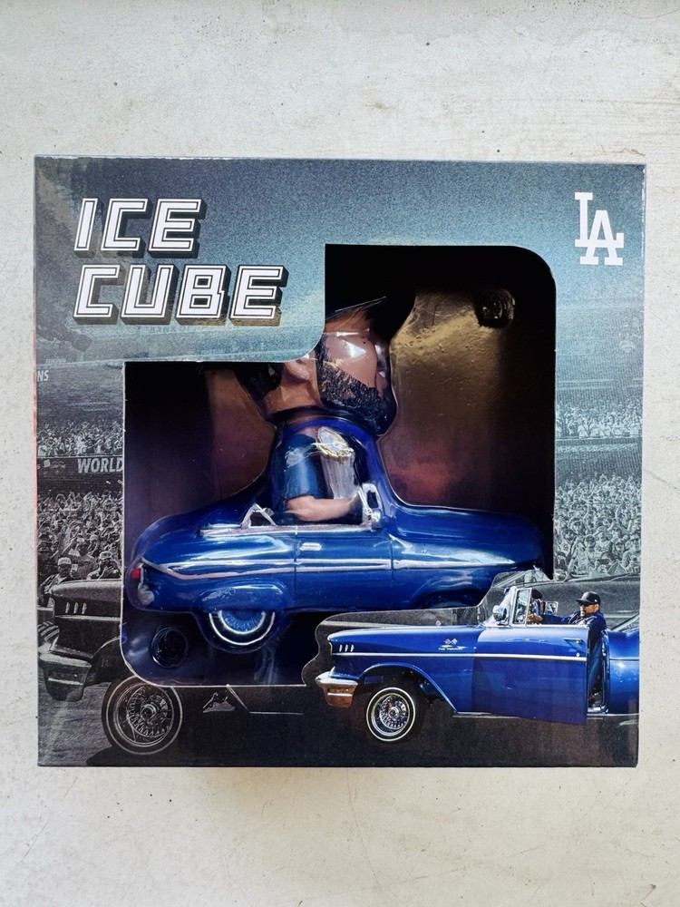 ICE CUBE BOBBLE HEAD 2026 Dodgers World Series Champion 5/12/2026 Unboxed New