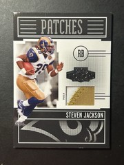 2005 PLAYOFF HONORS PATCHES #P-22 /75 STEVEN JACKSON PATCH JERSEY ST. LOUIS RAMS
