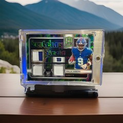 2024 Panini Spectra – Building Blocks Malik Nabers #BB-MNS Neon Marble Prizm /4
