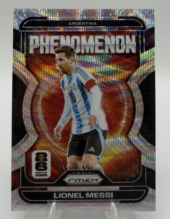 2026 Panini Prizm World Cup – Lionel Messi Phenomenon Silver Wave