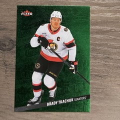 2025-26 Upper Deck Fleer Ultra Medallions Emerald Green BRADY TKACHUK /10 #M-6