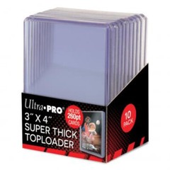 3″ X 4″ Super Thick Topload-Toploader 260 Point Ultra PRO Brand Pack of 10