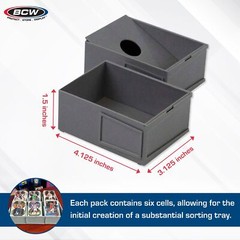 BCW Modular Card Sorting Tray | Customizable Display and Storage Grid Expand