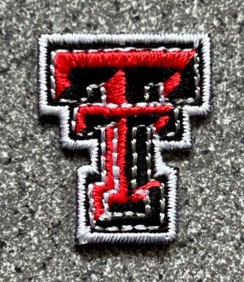TEXAS TECH RED RAIDERS NCAA COLLEGE VINTAGE TINY 1″ TEAM LOGO PATCH