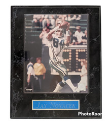 NFL Dallas Cowboys JAY NOVACEK Signed Autogrpahed Photo Faux Marble Framed Rare