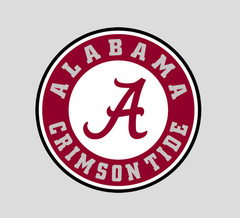 Sticker – Alabama Crimson Tide Logo – Die Cut Laminated Vinyl Decal