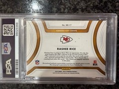 2023 Panini Gold Standard Rashee Rice NOUVEAU RICHE Platinum NFL Shield #1/1 PSA