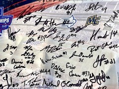 Signed 2017 NCAA Lacrosse Championship Poster Merrimack Warriors Title Team